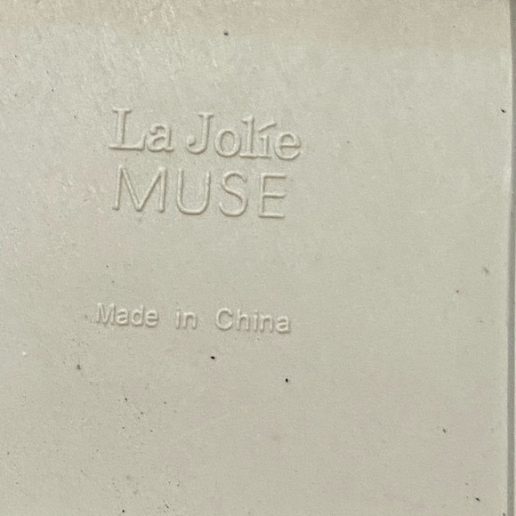 LA JOLIE MUSE 2PC. Set White Dot HALF-MOON Cut Wall Mount Hanging Planter Pot - Picture 5 of 6